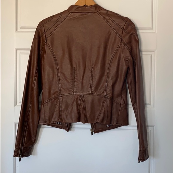 Bomber style pleather jacket - Picture 3 of 3